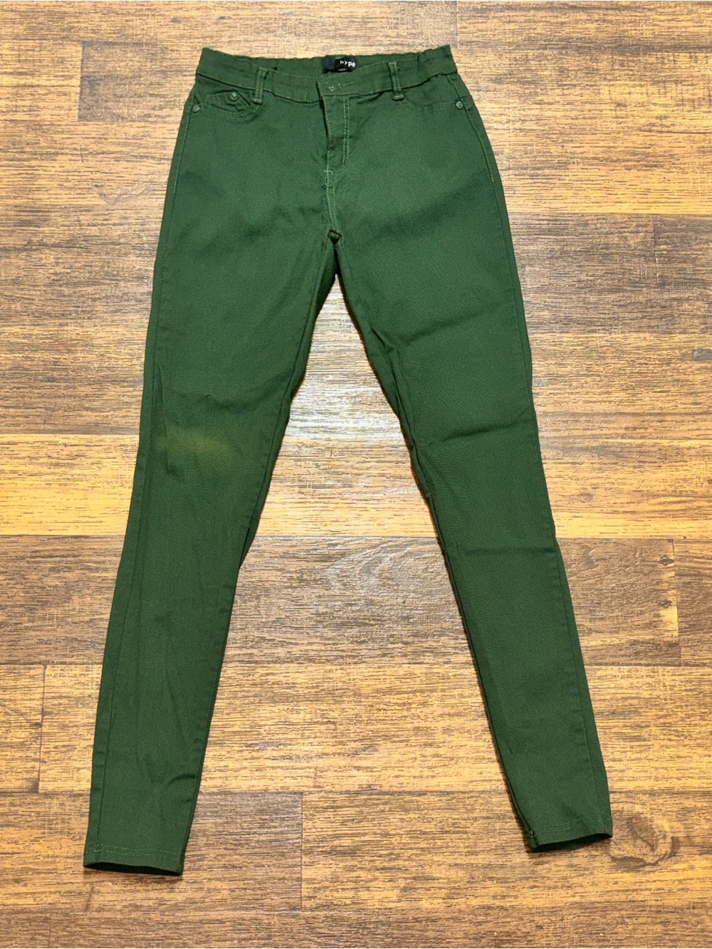 Hype Women's Skinny Pants in Deep Green